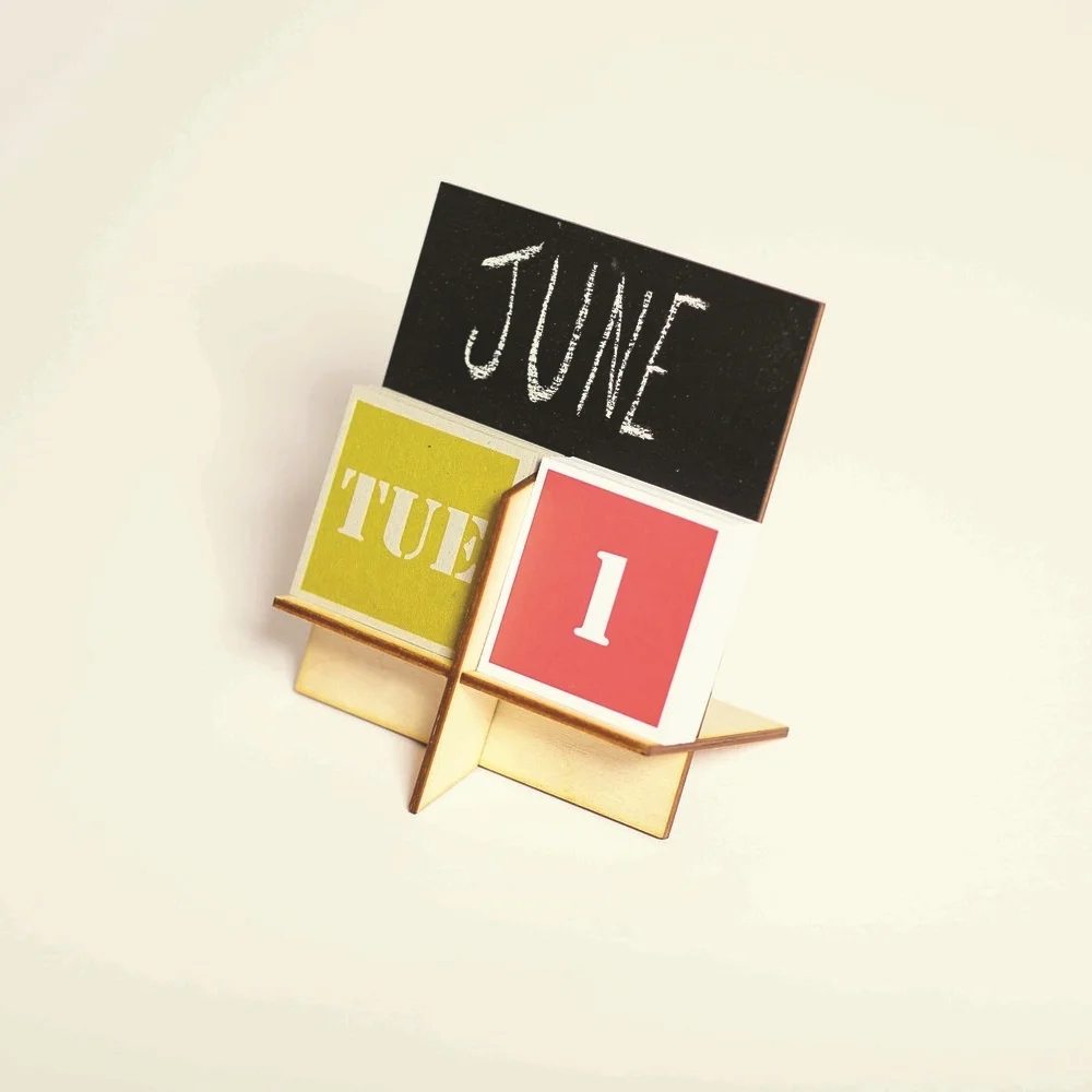 Perpetual Calendar , £21 A stroke of design genius, this calendar sits neatly on your desk and there’s even a blackboard for you to chalk up the month.
