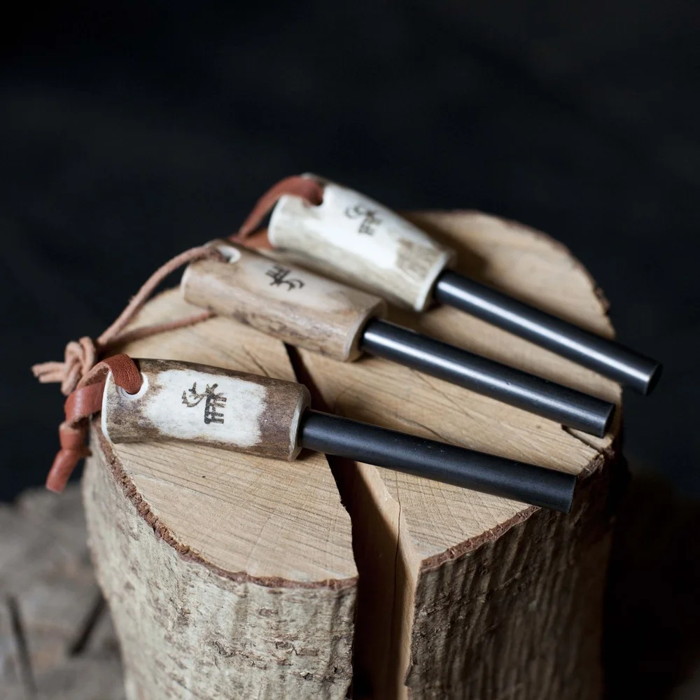 Firestriker Steel with antler handle, £16.95 These Swedish firesteels will not let you down even when other lighters and matches fail. Reindeer antler handle with a reindeer leather lanyard.