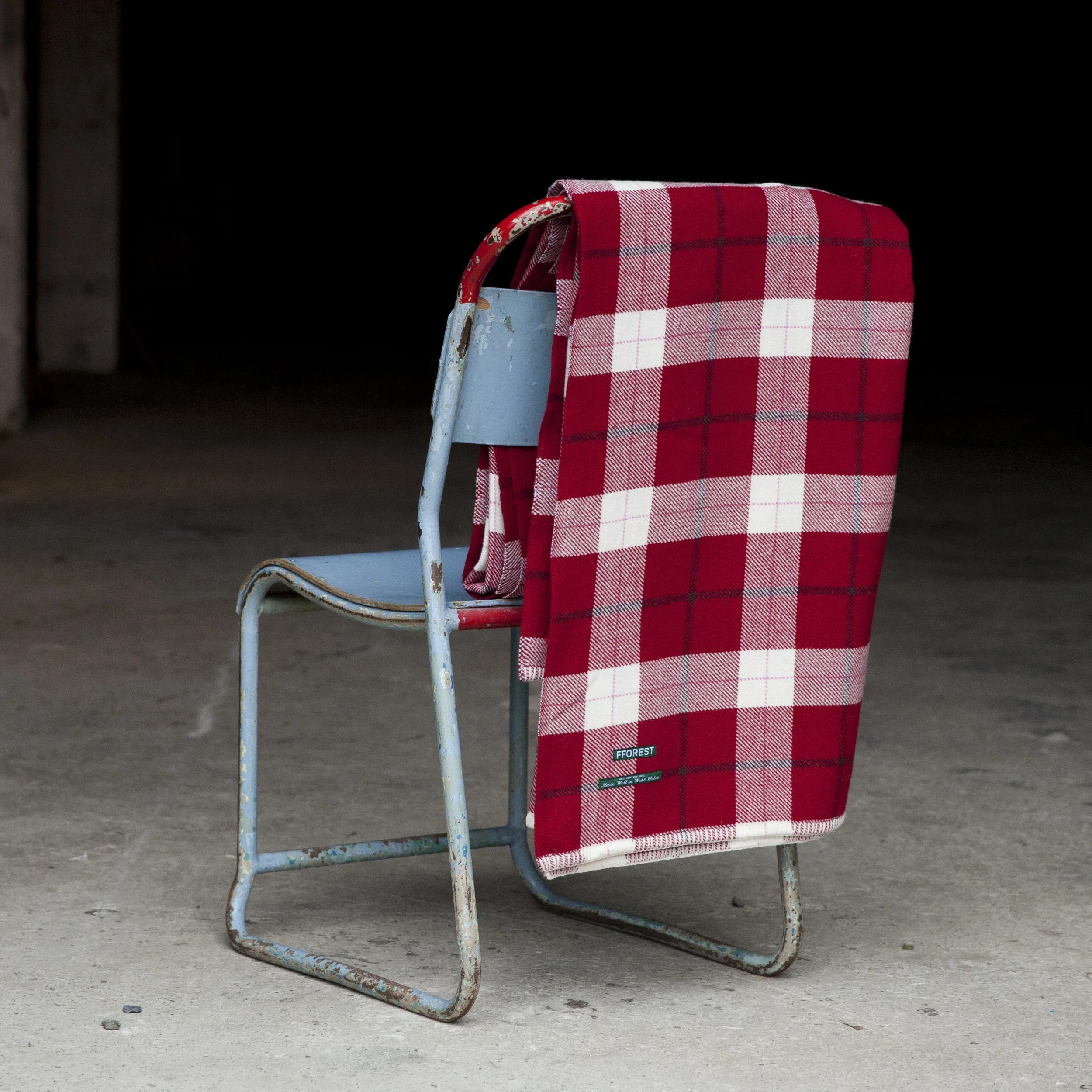 Fforest Welsh Wool Plaid Blanket, £190 Berry red plaid blanket woven using traditional methods on a Dobcross loom, on the banks of the River Teifi. Perfect on these chilly nights. 