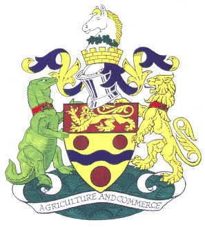 The Iguanodon features on the Maidstone Coat of Arms