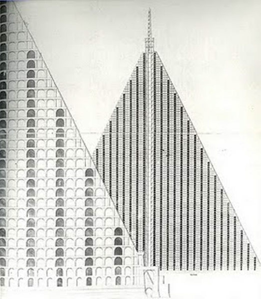 A blueprint of Thomas Willson's Metropolitan Sepulchre 