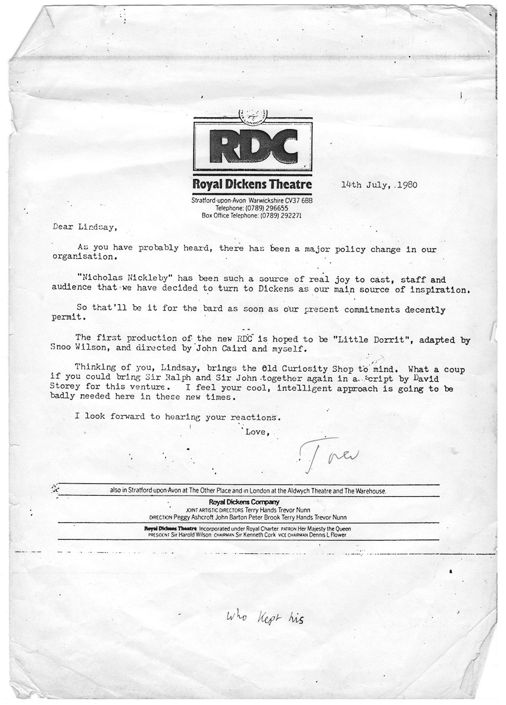 Archive image kindly supplied by Daisy Campbell