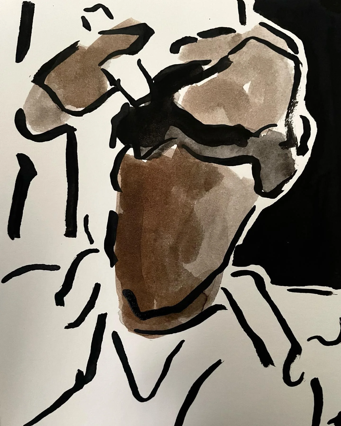 &ldquo;Untitled&rdquo;
Ink on watercolor paper
6in x 4.5in

Follow: @radiant.kingg.art

#postcontemporary 
#postcontemporaryart 

#visualart #art #lostboy #blackart #blackartist #supportblackart #dopeblackart

#inkonpaper #inkwash #inkwashpainting #f