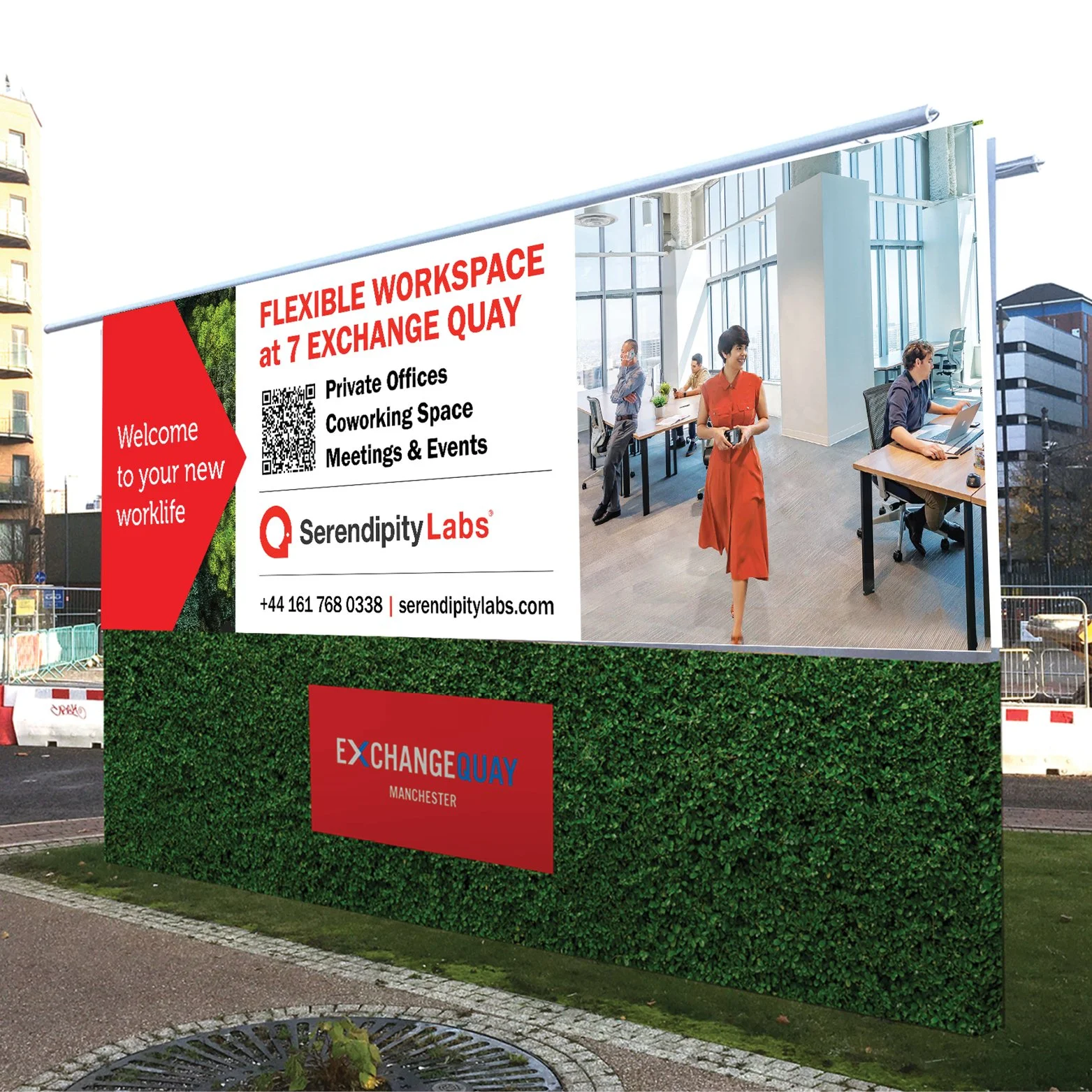 Real Estate sign for Manchester, UK location