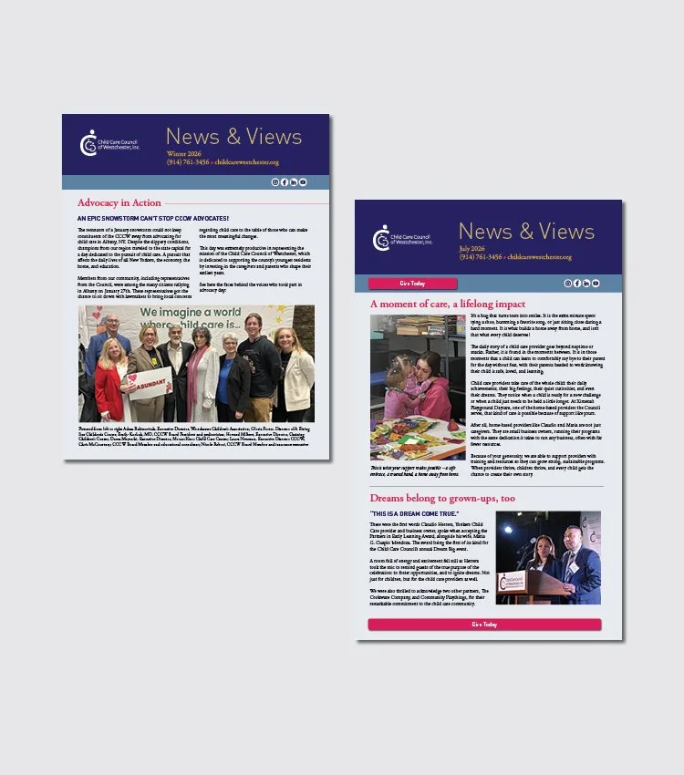  Refreshed the organization’s print and digital newsletters. 
