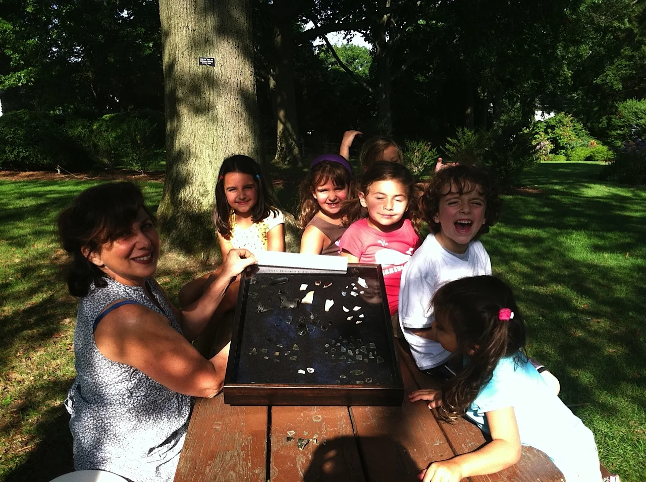 Artifacts found in the Children's Garden