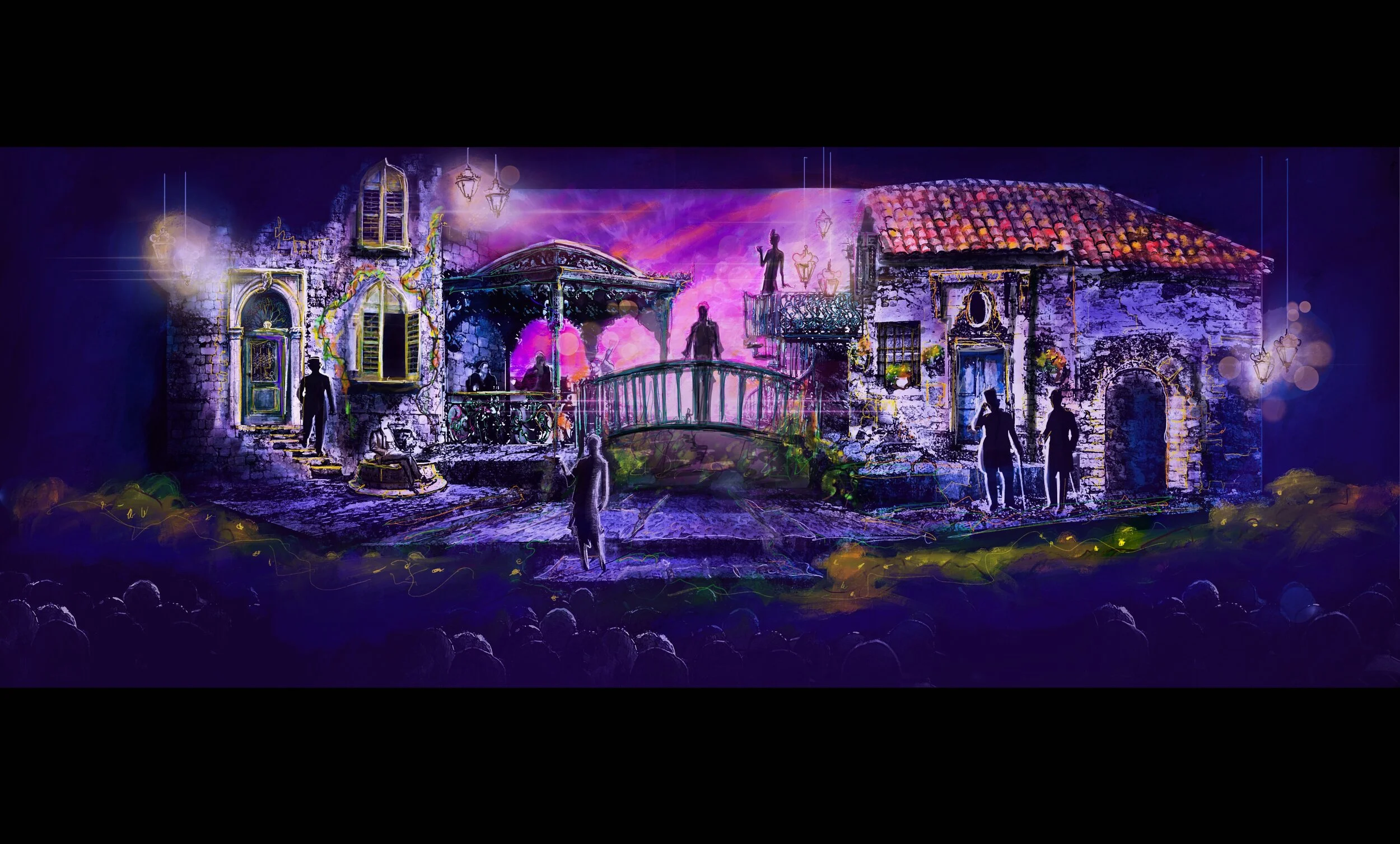 Rendering: for Twelfth Night at Grinnell College