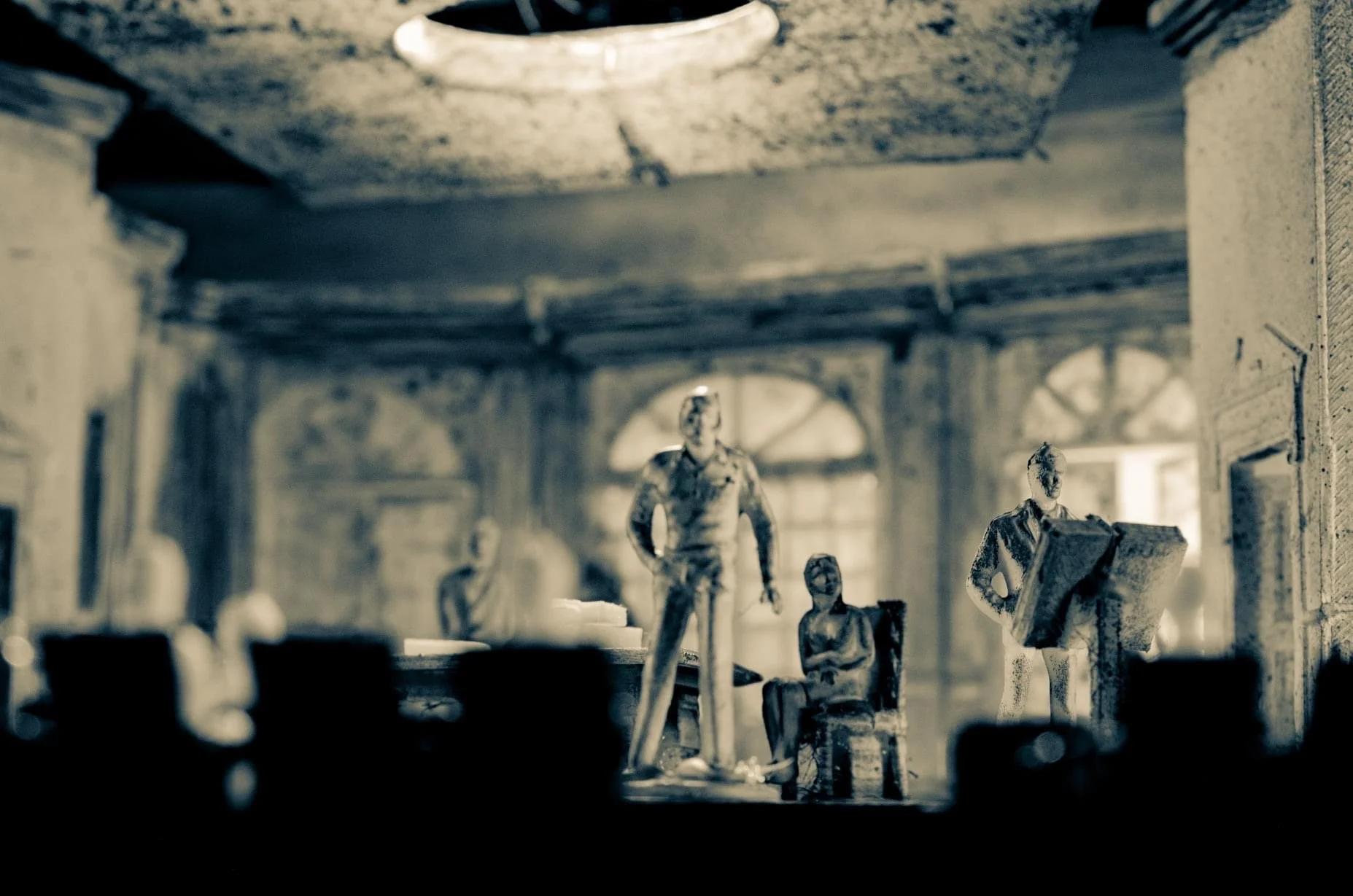 1/4" Scale Model Detail:  Arcadia at Grinnell College