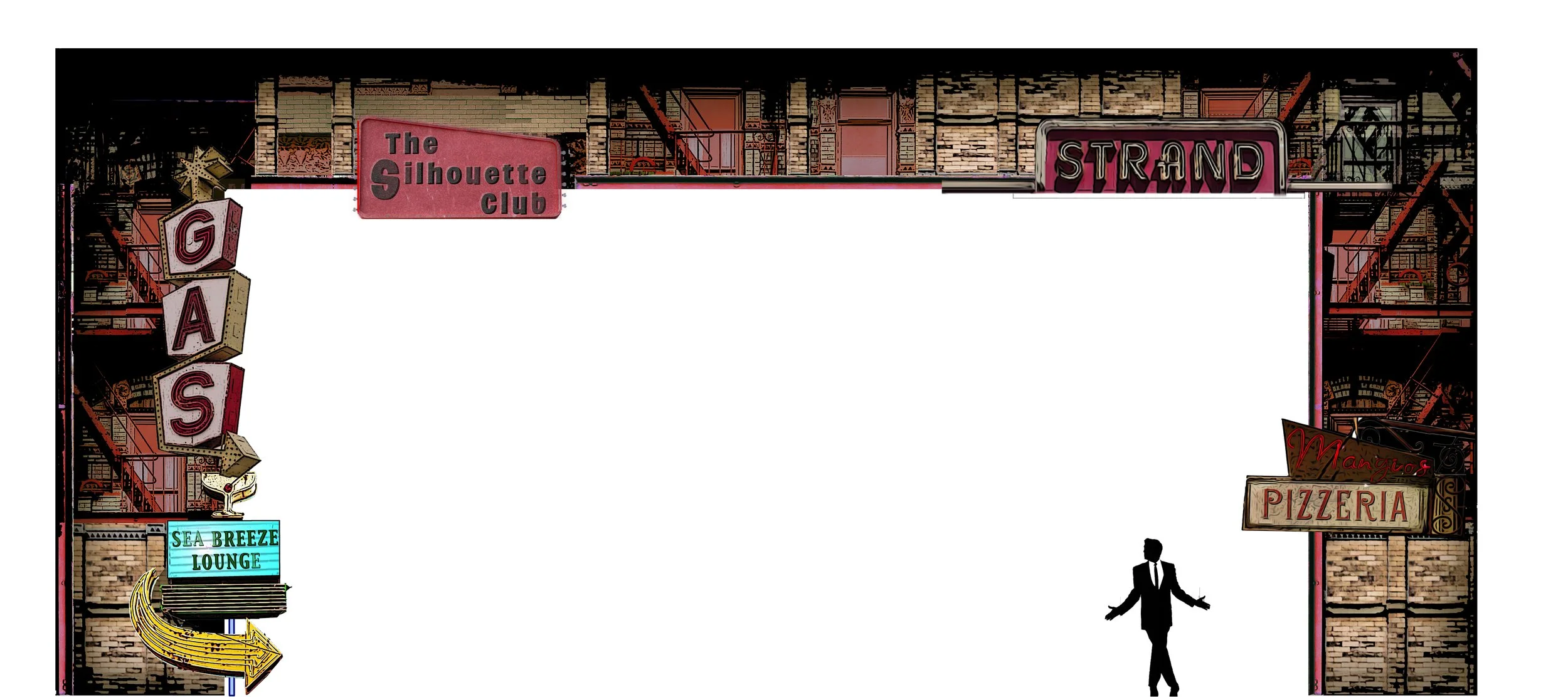 Paint Elevation for Jersey Boys at Theatre Cedar Rapids