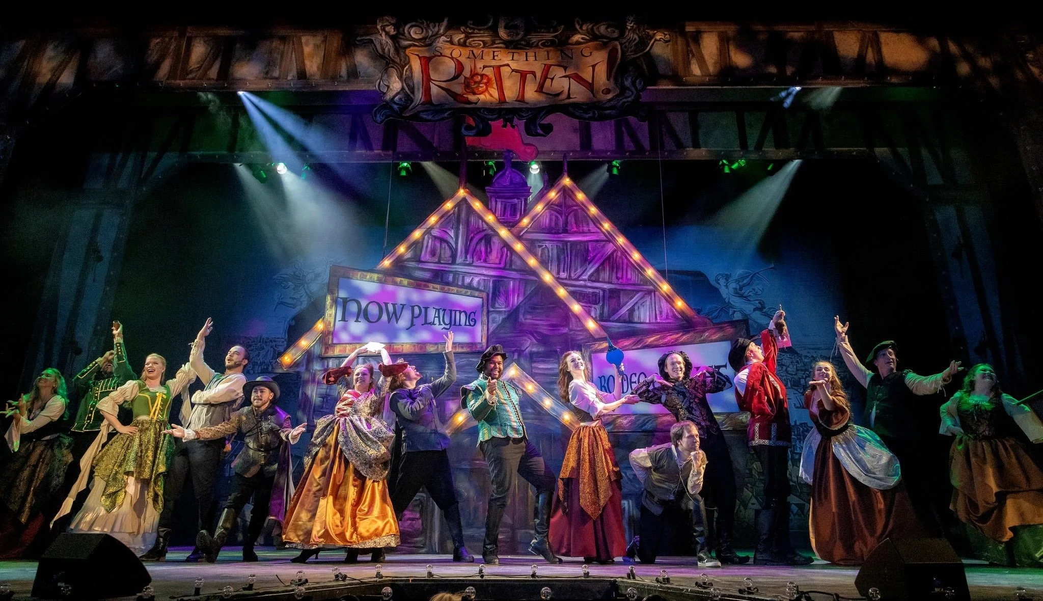 Scenic and Lighting Design:  Something Rotten at Theatre Cedar Rapids