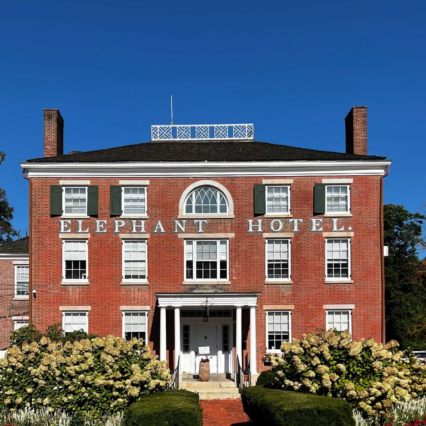 Aged lettering for the historic Elephant Hotel in Somers, NY. Thanks to @spitaleconstruction and our amazing artist @artisepic for the terrific “ghost sign”