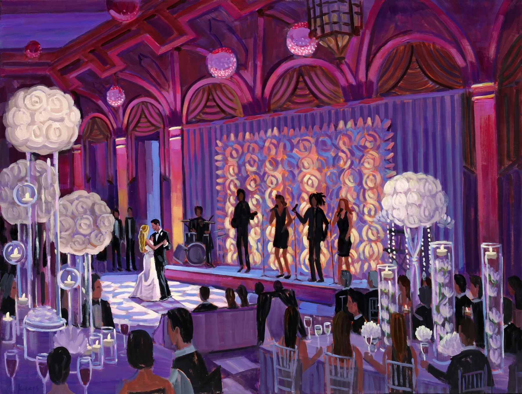 Live Wedding Painting | Abby and Alex