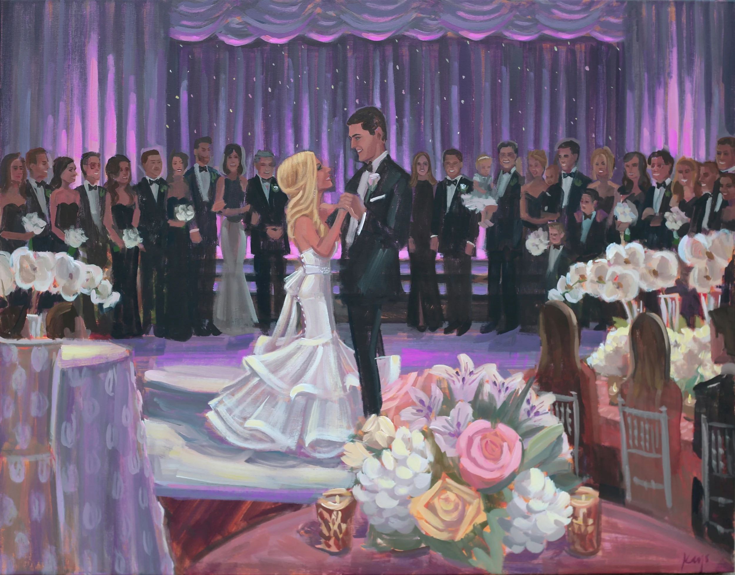 Live Wedding Painting | Serena + Julian