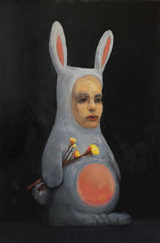  Bunny 2, 2020, Oil in canvas, 20 x30” 