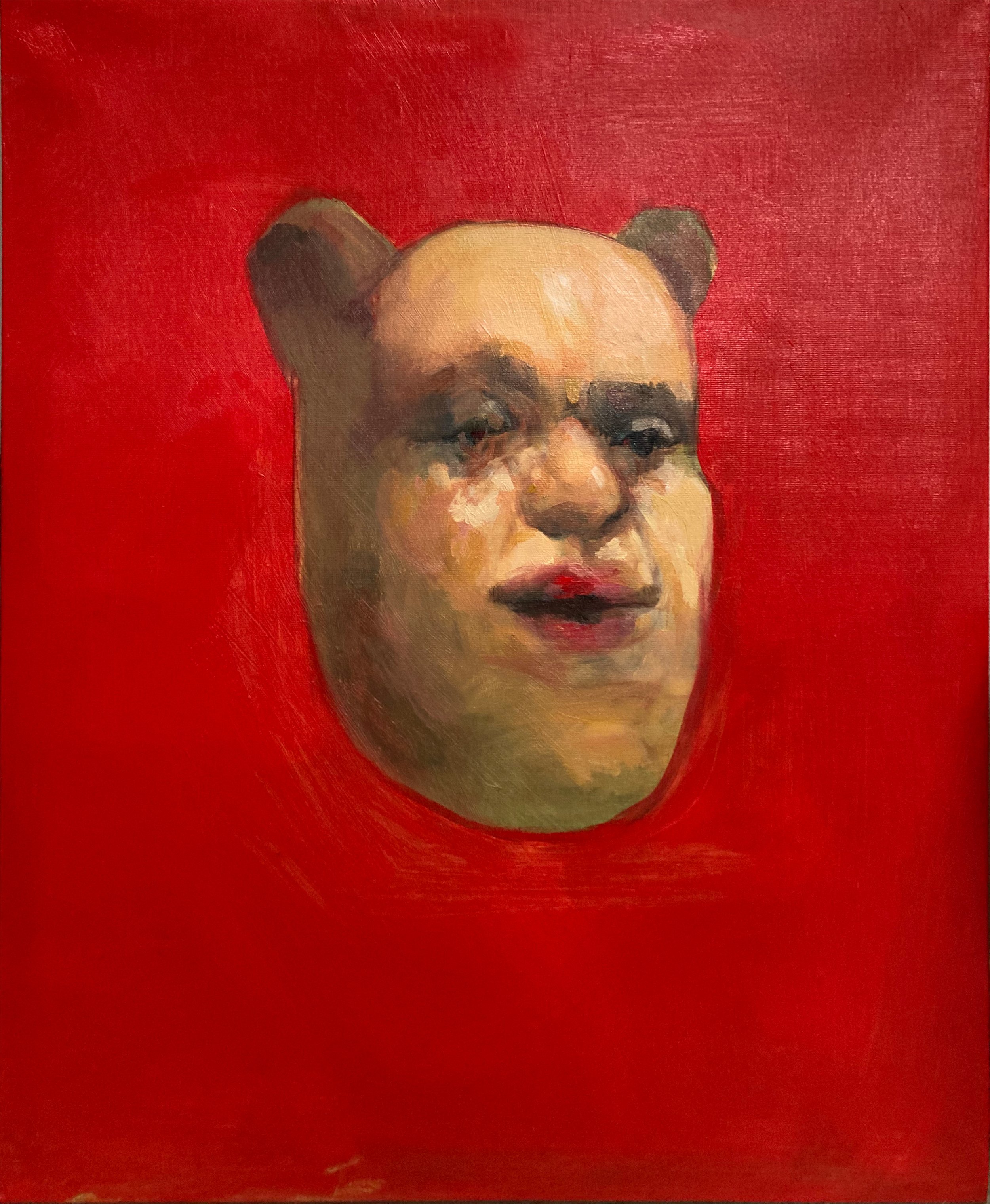  Bear 3, 2021, Oil on canvas, 18 x 24” 