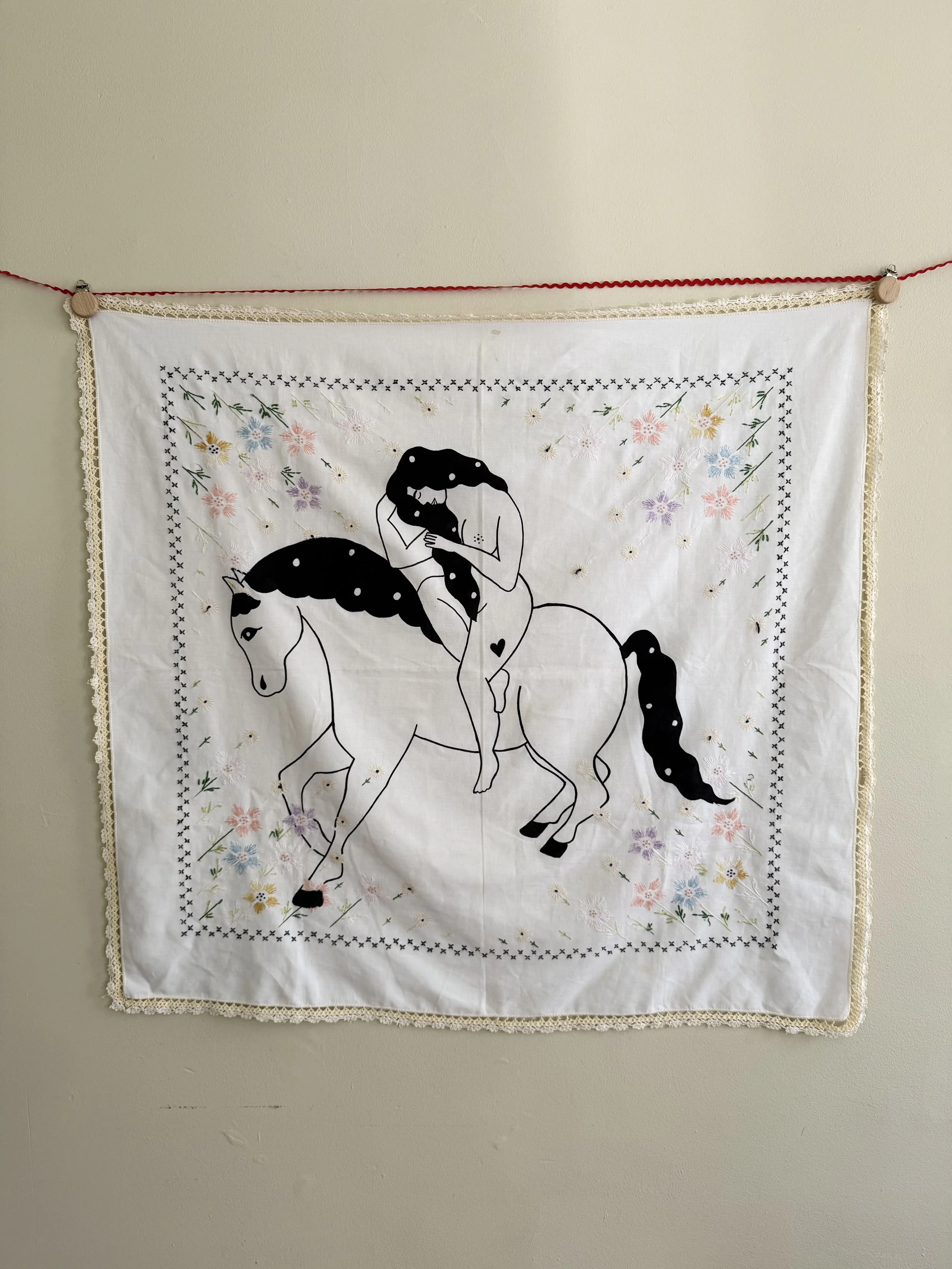 Rakli on horse
