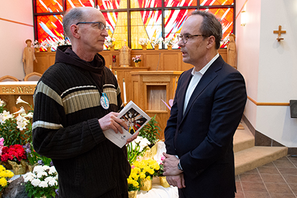 Fr. Jud Weiksnar and Bill Hochul