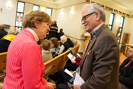 Evelyn Brady and Dr. Khalid Qazi, Founder, Muslim Public Affairs Council