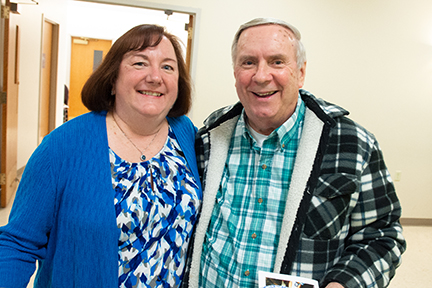 Vivian Waltz and Fr. Roy Herberger