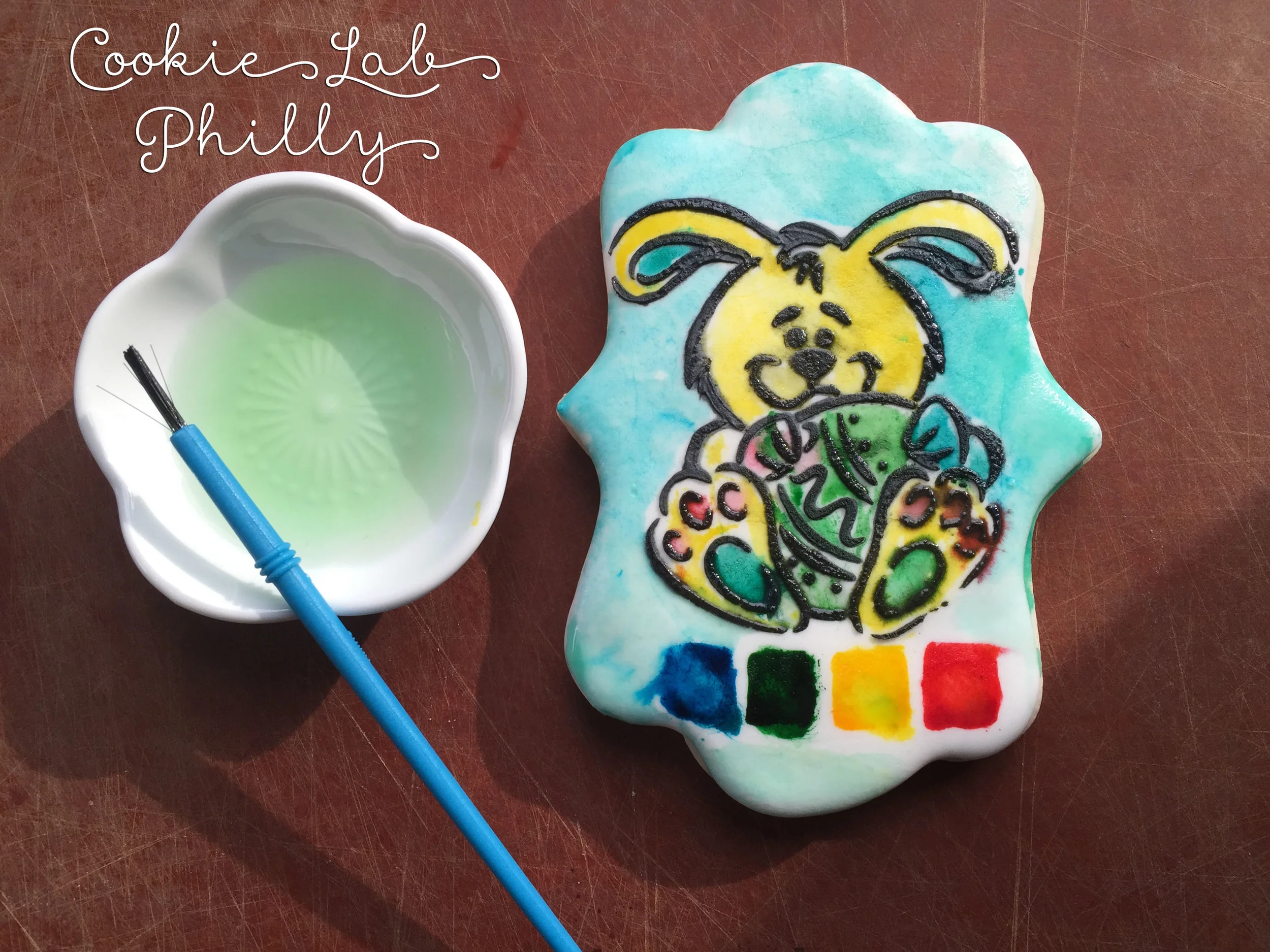 Paint your own cookies: