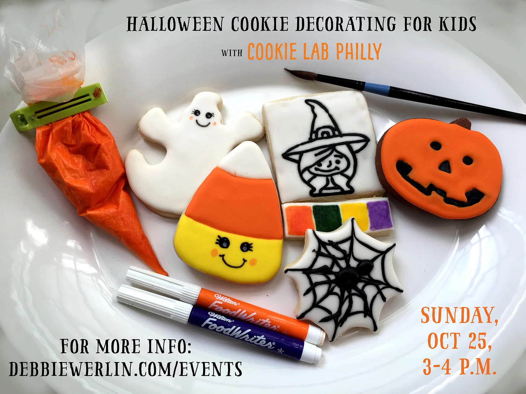 Halloween cookies and class