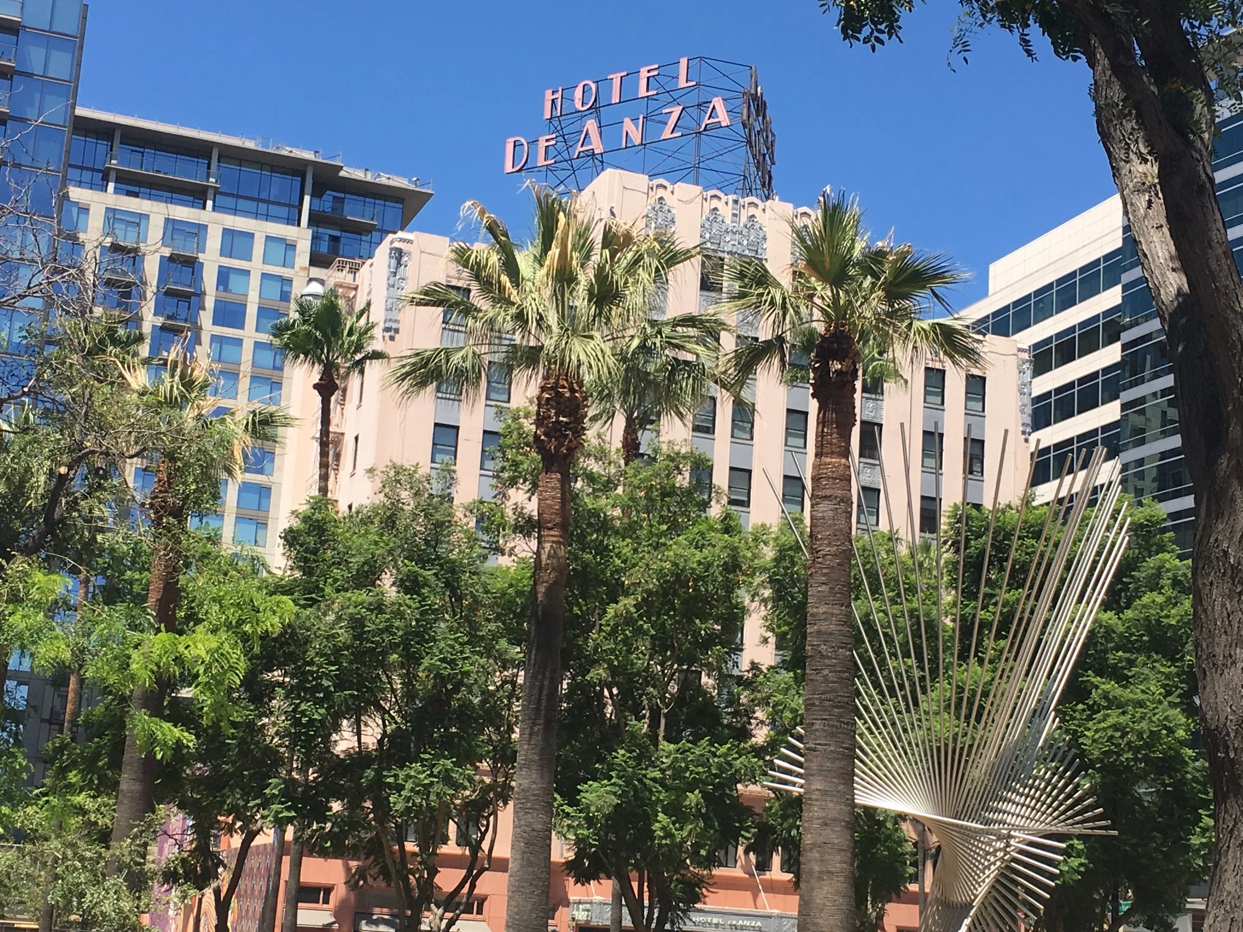 The art deco icon, the de Anza Hotel, Jazz Week Summit's home in San Jose, CA.