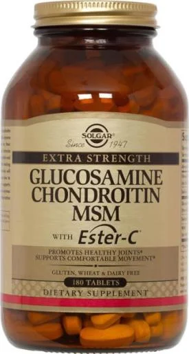 Solgar Extra Strength Glucosamine Chondroitin MSM with Ester-C 