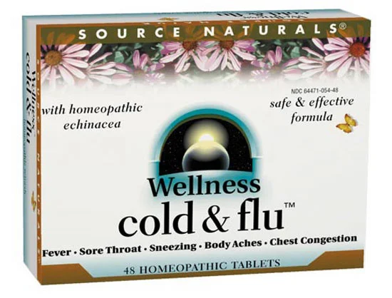 Source Naturals Wellness Cold & Flu 48 Tablets