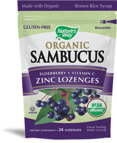 Nature's Way Organic Sambucus Zinc Lozenges