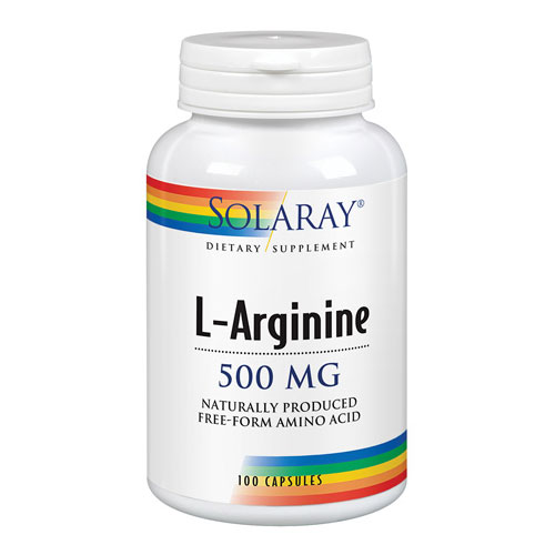 Solaray L-Arginine 500 mg 100 capsules