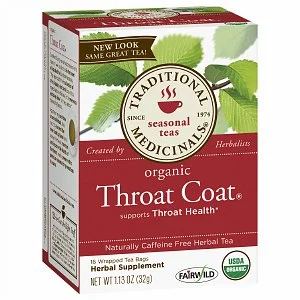 Traditional Medicinals Throat Coat Tea 16 tea bags
