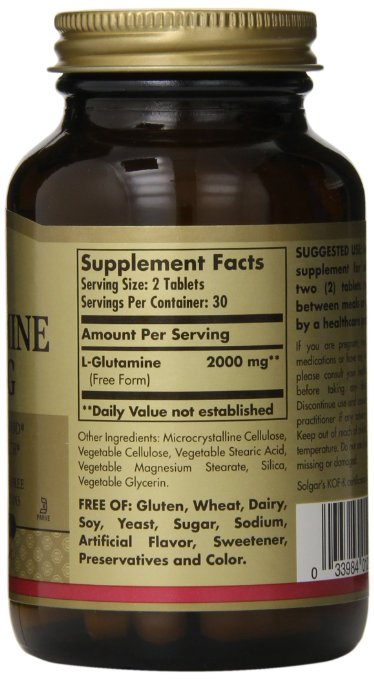 Solgar L-Glutamine 1000 MG  The Organic Market
