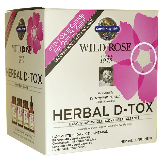 Garden of Life Wild Rose Herbal D-Tox Kit