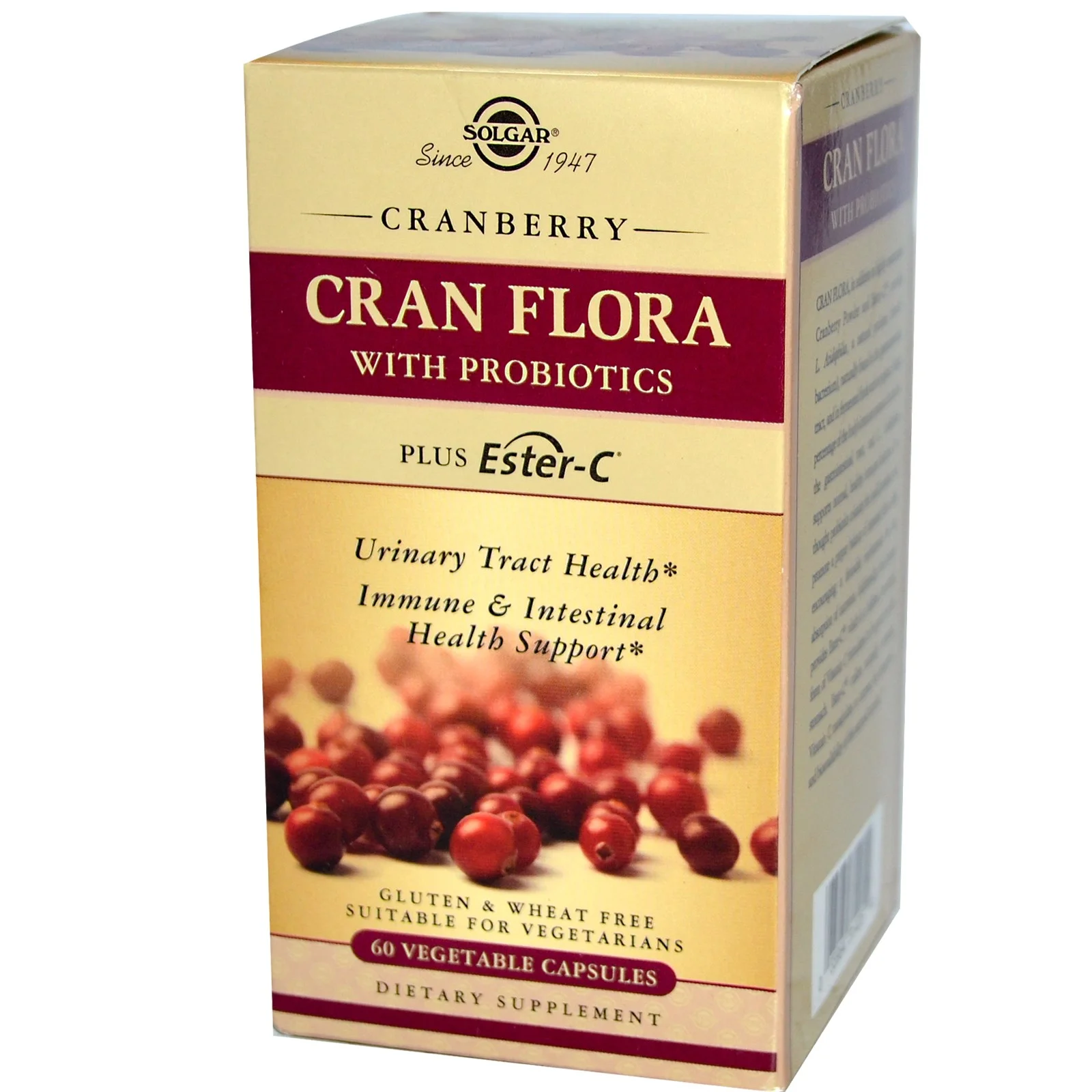 Solgar Cran Flora with Probiotics plus Ester C 