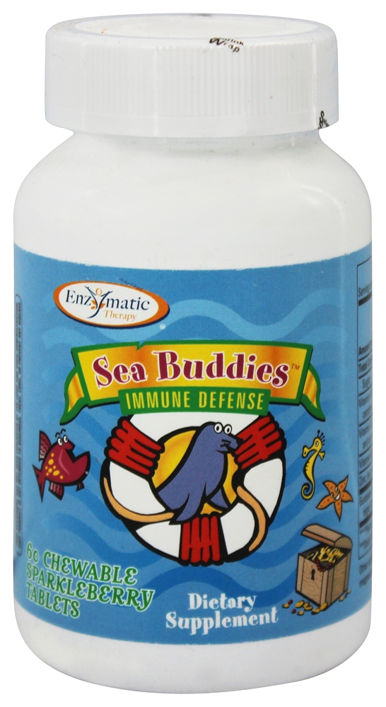 Enzyamatic Thearpy Sea Buddies Immune Defense 60 sparkleberry chewable tablets