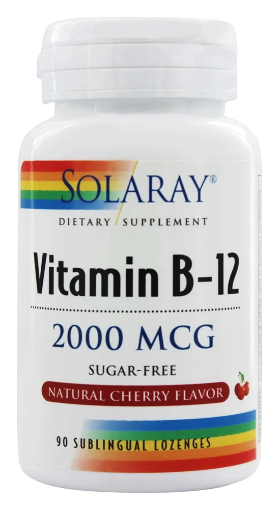 Solaray Vitamin B-12 2000 mcg 