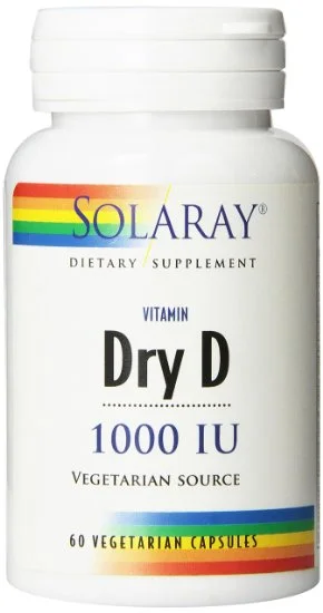 Solaray Vitamin Dry D 1000 iu 