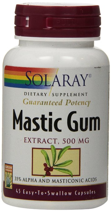 Mastic Gum 500 mg Solaray, 45 capsule, Secom : Farmacia Tei online