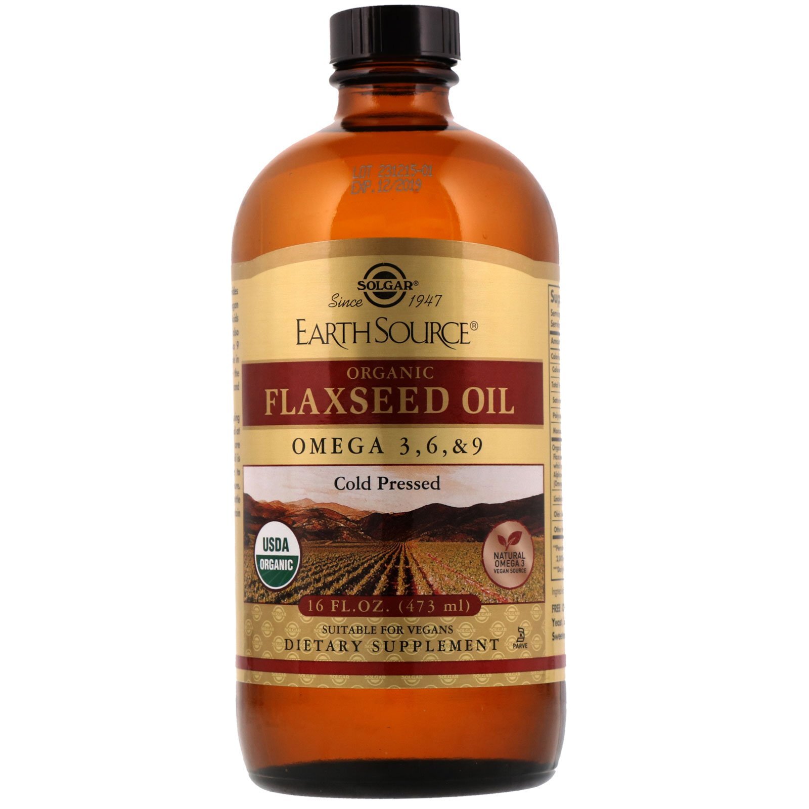 Solgar Earth Source® Organic Flaxseed Oil