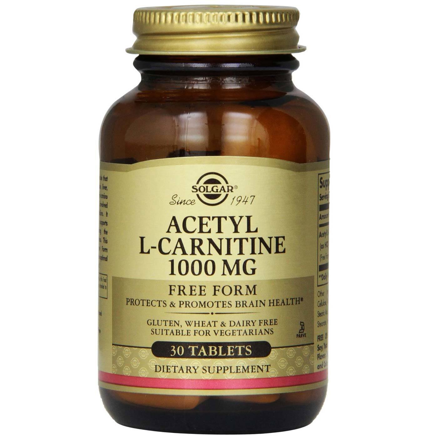 Solgar Acetyl L-Carnitine 1000 mg