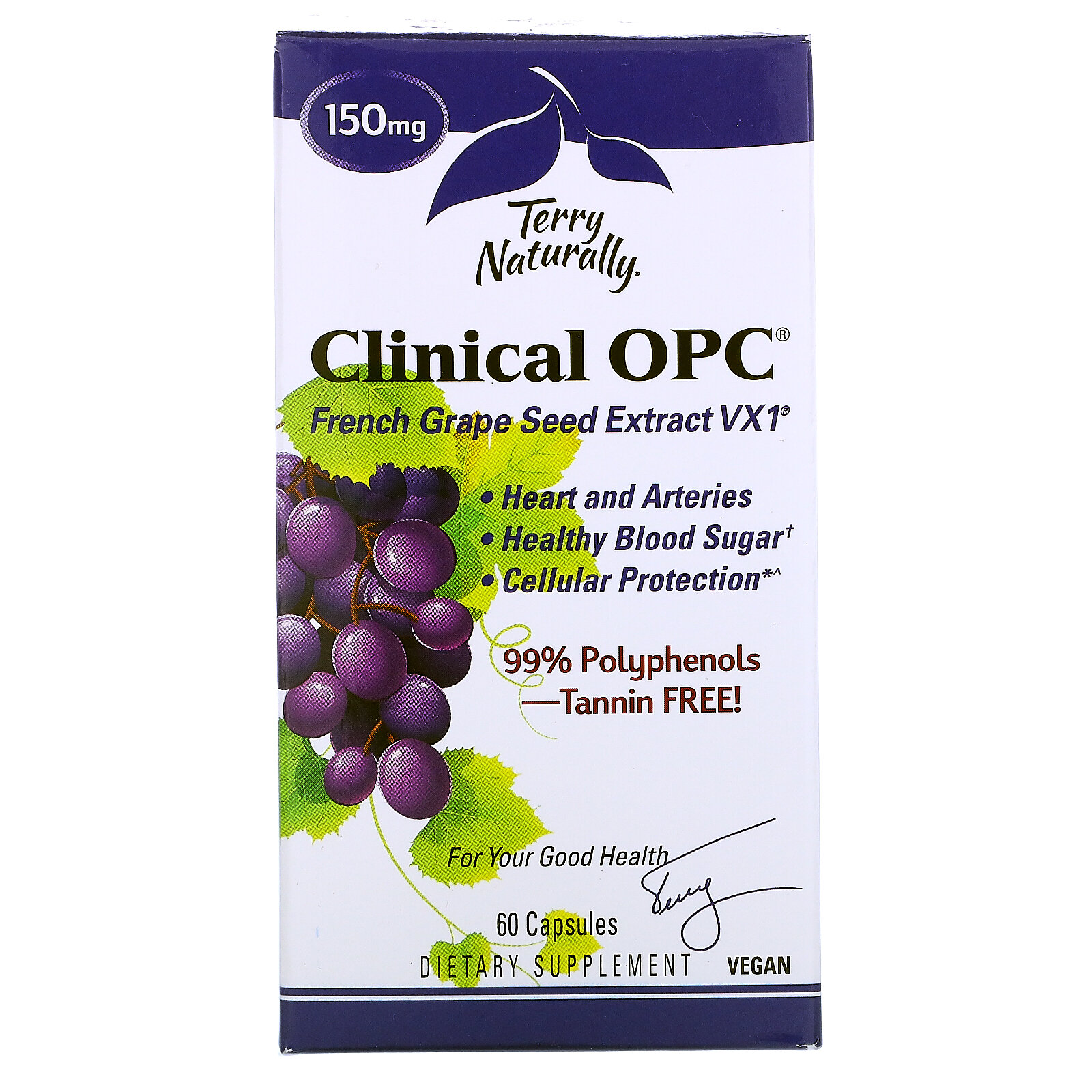Terry Naturally Clinical OPC 150 mg 60 capsules