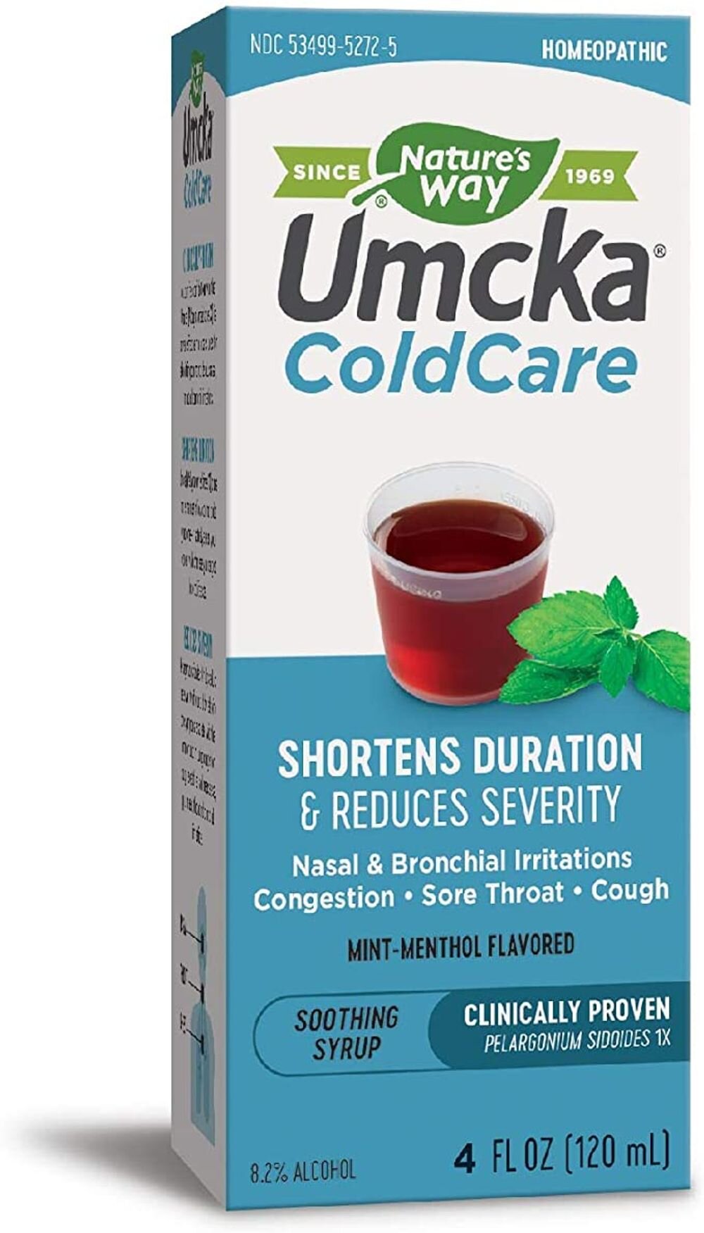 Nature's Way Umcka ColdCare Syrup 4 oz Mint Flavor