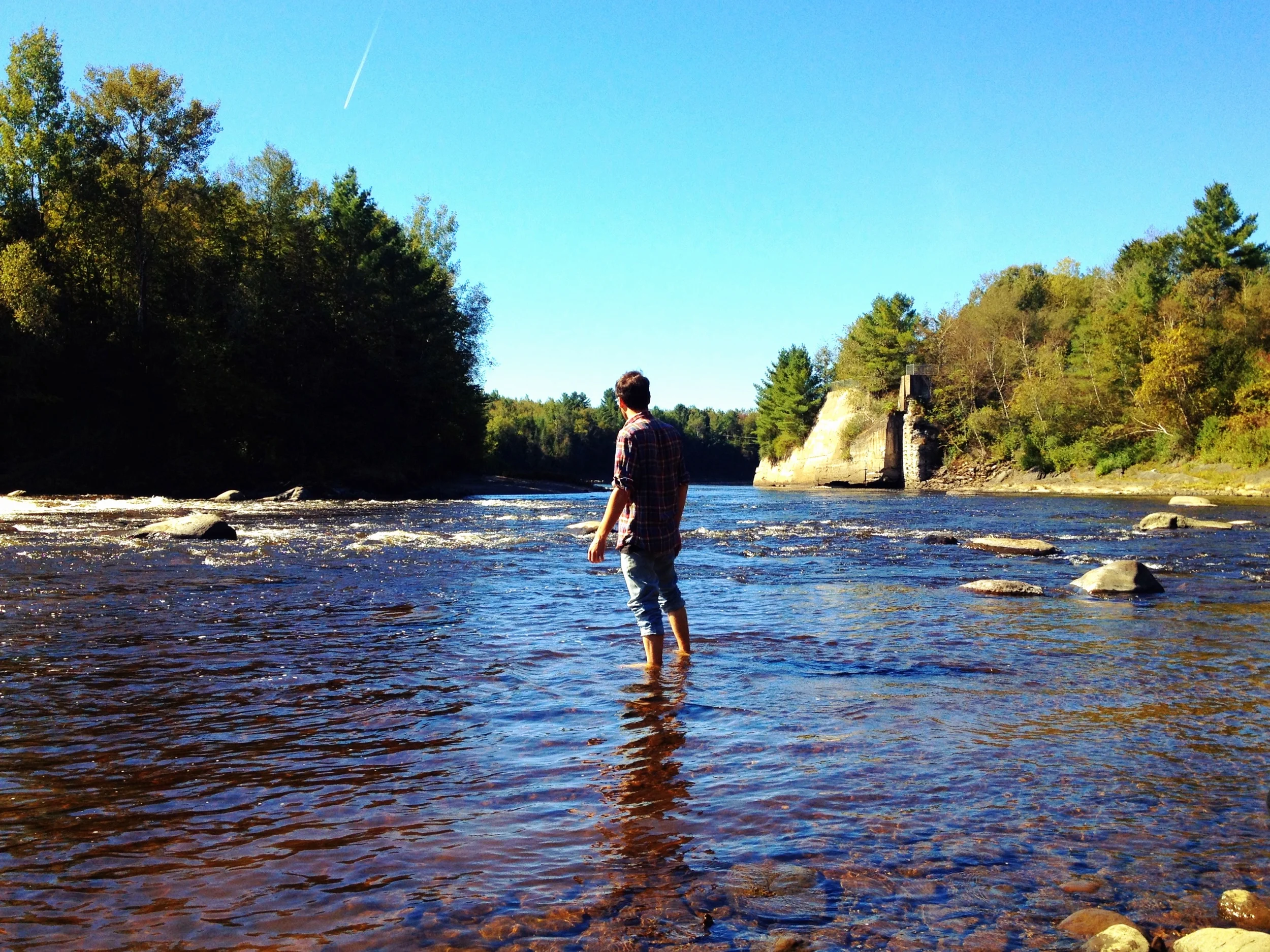 Man, Water, Sky