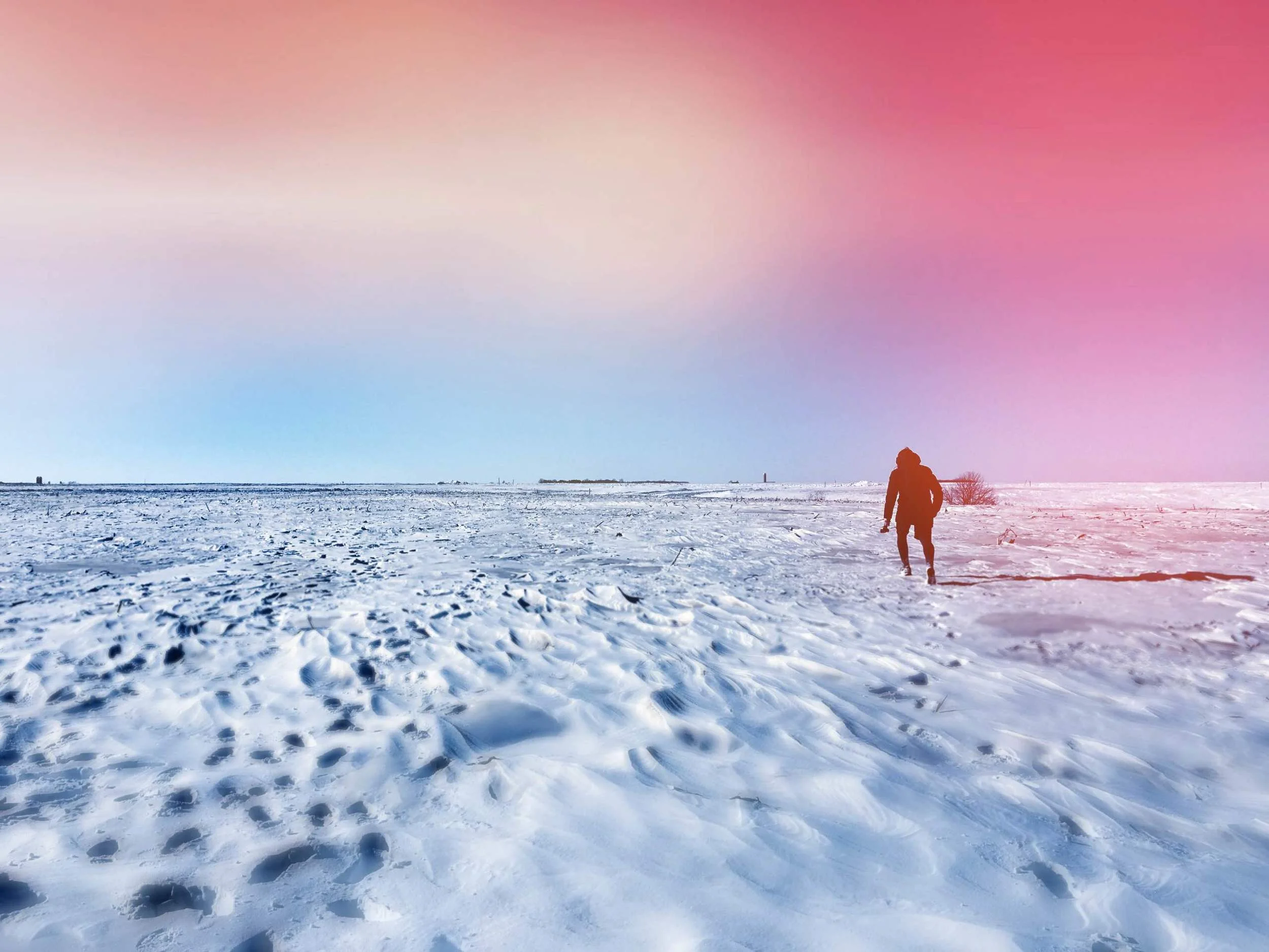 Me trekking on a land of ice.