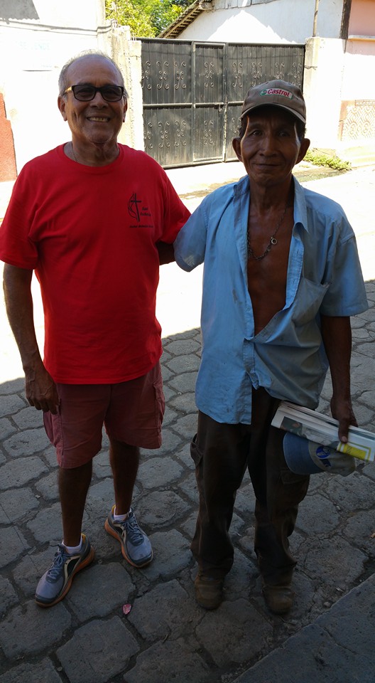 Tony Chevez, and his Little League catcher!