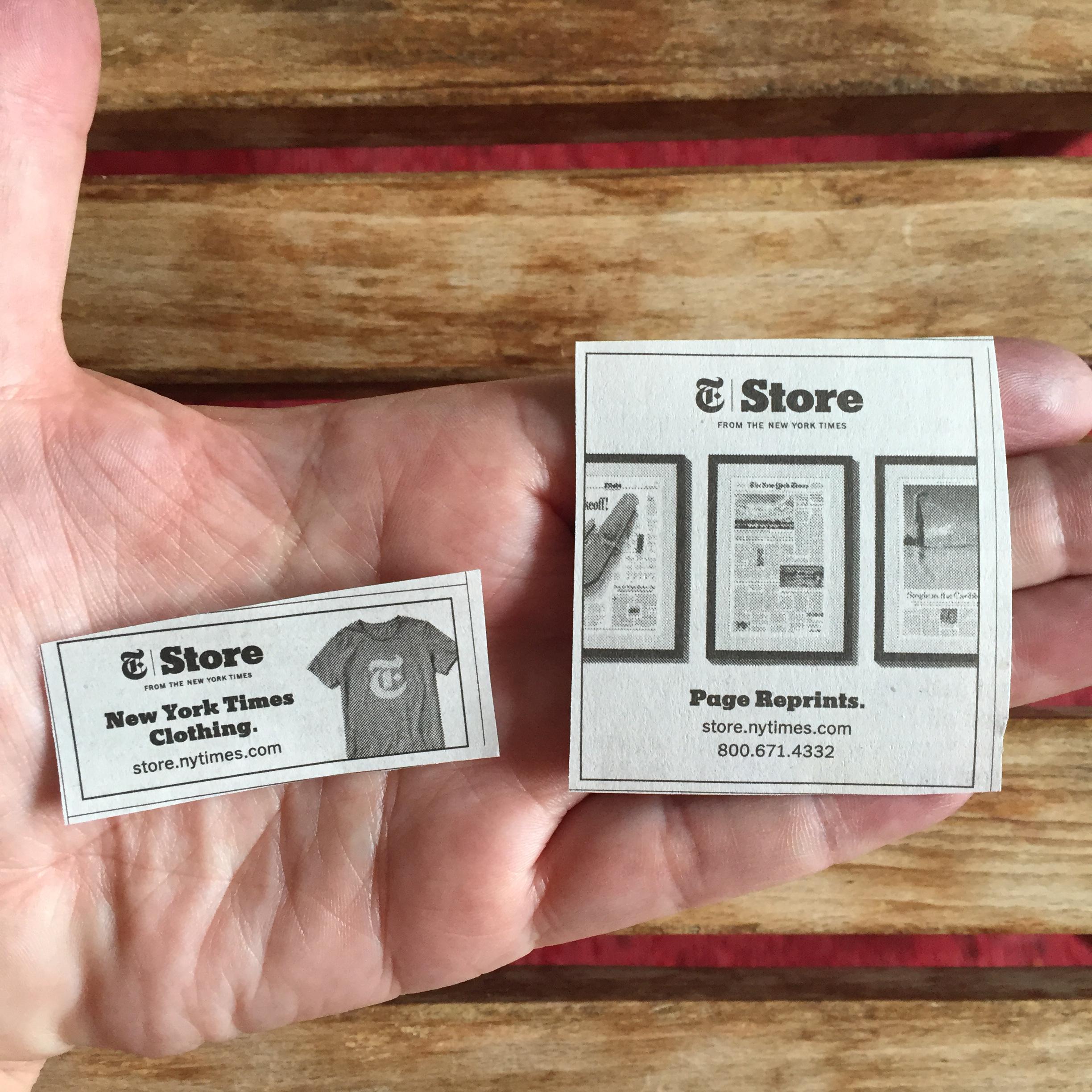 NYT Store ads