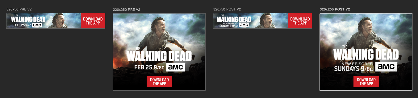 The Walking Dead app screen