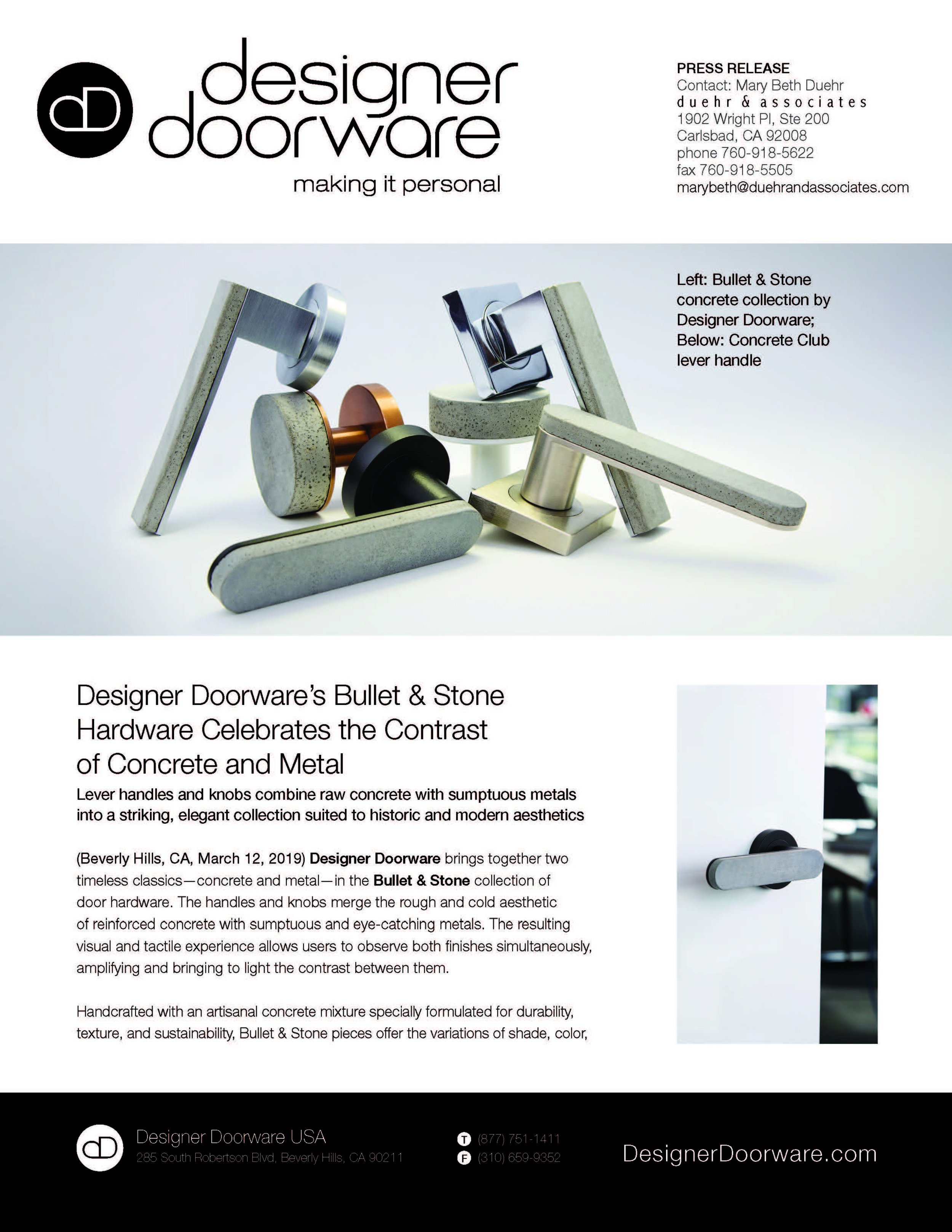 Designer Doorware Press Release