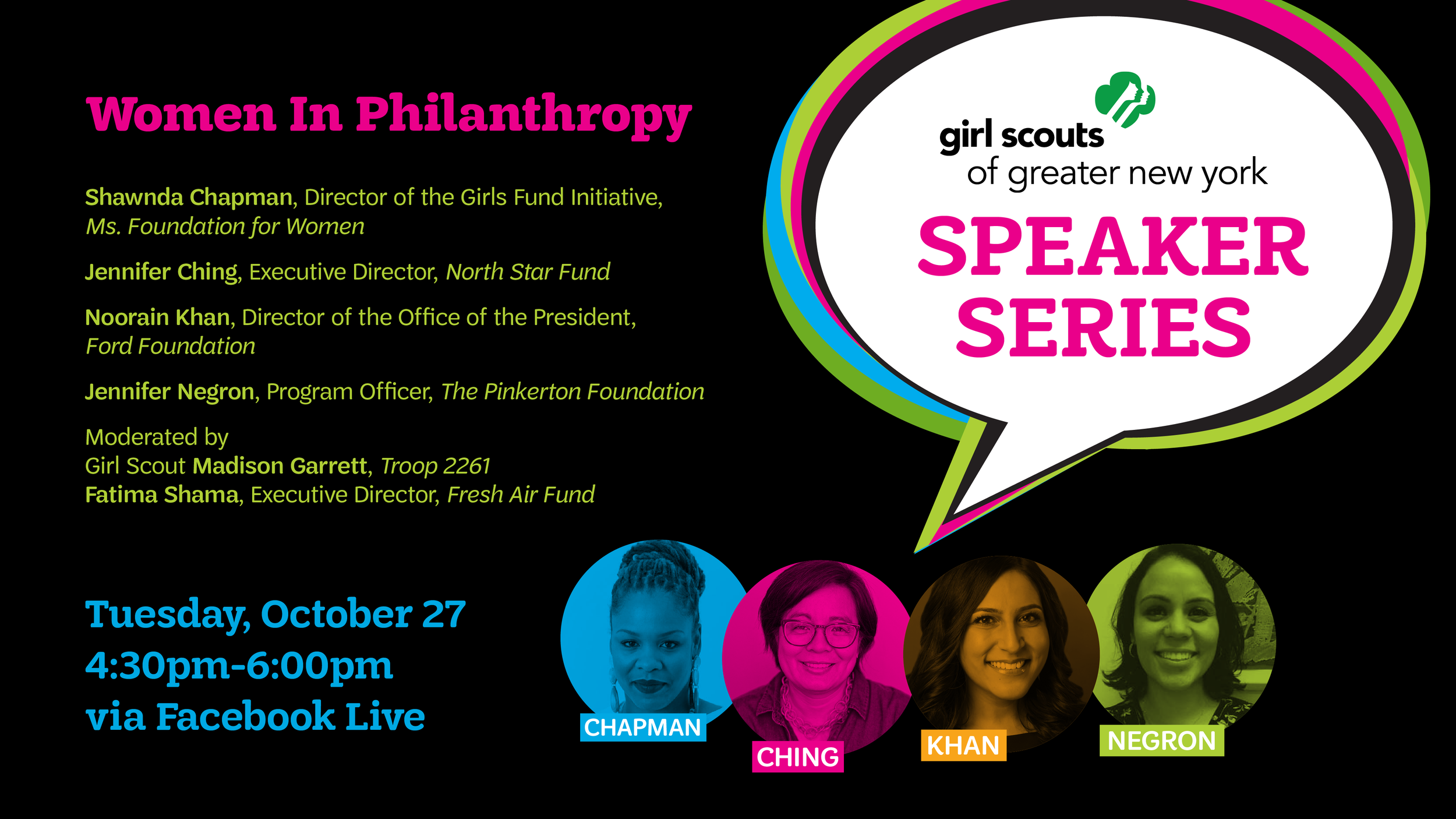 Speaker Series Campaign for Girl Scouts of Greater New York