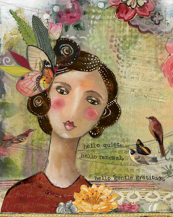 "Hello Gentle Gratitude" © Kelly Rae Roberts